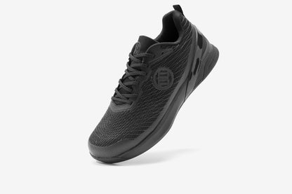 black athletic shoe for training