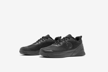 black athletic shoes ideal for training