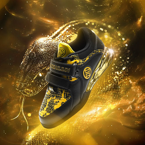 black gold lifting shoes