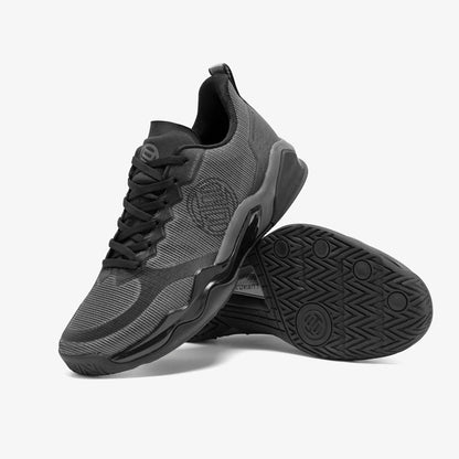 Black athletic shoe for training athletes